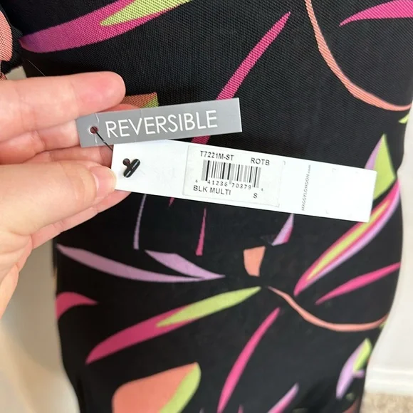 Maggy London V-Neck Reversible A-line Mesh Multi Occasion Dress Size Small NWT - Picture 14 of 16